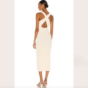 The Line by K Anais Knit Sweater Dress in Ivory Cream